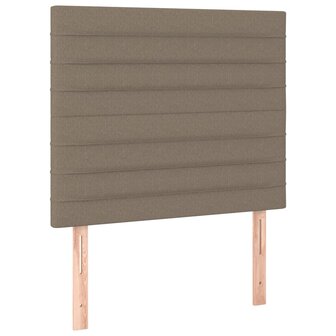 Hoofdborden 2 st 80x5x78/88 cm stof taupe 2