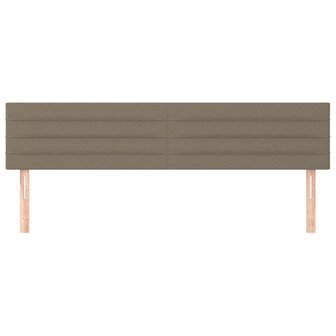 Hoofdborden 2 st 80x5x78/88 cm stof taupe 3