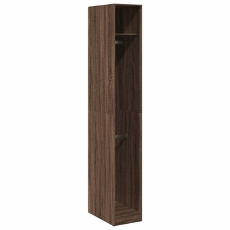 Kledingkast 30x50x200 cm bewerkt hout bruin eikenkleur 2