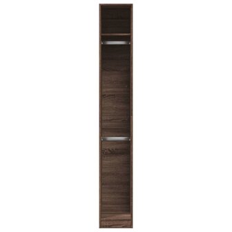 Kledingkast 30x50x200 cm bewerkt hout bruin eikenkleur 4