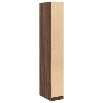 Kledingkast 30x50x200 cm bewerkt hout bruin eikenkleur 6