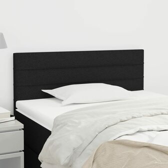 Hoofdbord 80x5x78/88 cm stof zwart 1