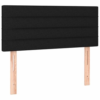 Hoofdbord 80x5x78/88 cm stof zwart 2