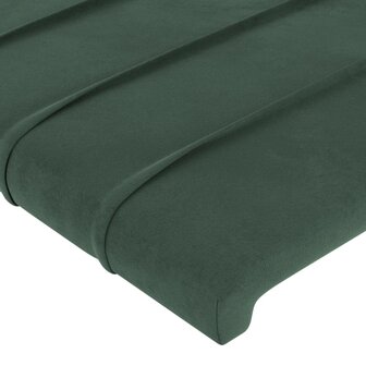 Hoofdborden 2 st 80x5x78/88 cm fluweel donkergroen 4
