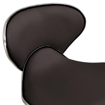 Kantoorstoel kunstleer bruin 5