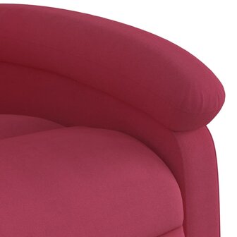 Sta-op-massagestoel verstelbaar fluweel wijnrood 11