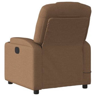 Massagestoel verstelbaar stof bruin 6