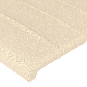 Hoofdborden 2 st 80x5x78/88 cm stof cr&egrave;mekleurig 4