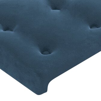 Hoofdborden 2 st 72x5x78/88 cm fluweel donkerblauw 4