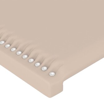 Hoofdbord 90x5x78/88 cm kunstleer cappuccinokleurig 4
