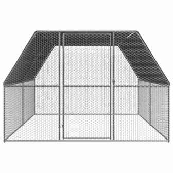 Kippenhok 3x4x2 m gegalvaniseerd staal 2