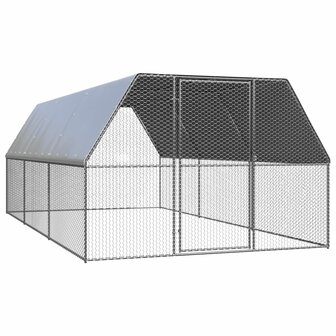 Kippenhok 3x6x2 m gegalvaniseerd staal 1
