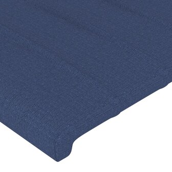 Hoofdborden 2 st 100x5x78/88 cm stof blauw 4