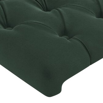 Hoofdbord 80x7x78/88 cm fluweel donkergroen 4