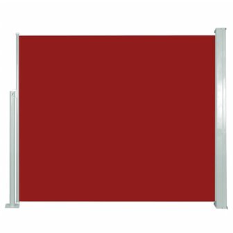 Windscherm uittrekbaar 120x300 cm rood 1