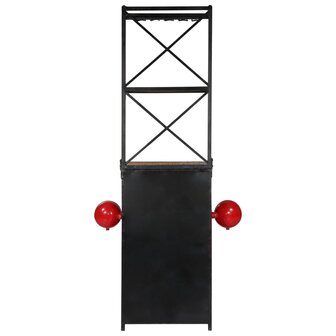 Wijnkast tractor 49x31x172 cm massief mangohout 4