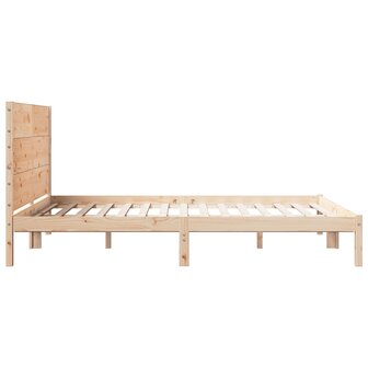 Bedframe extra lang zonder matras massief hout 160x210 cm 5