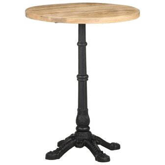 Bistrotafel &Oslash; 60x76 cm ruw mangohout 1