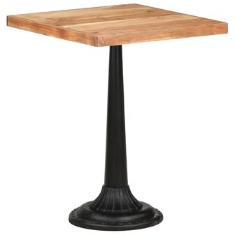 Bistrotafel 60x60x76 cm massief acaciahout 1