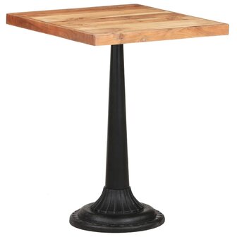 Bistrotafel 60x60x76 cm massief acaciahout 8