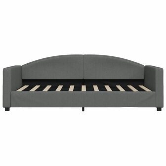 Slaapbank 90x190 cm stof donkergrijs 3
