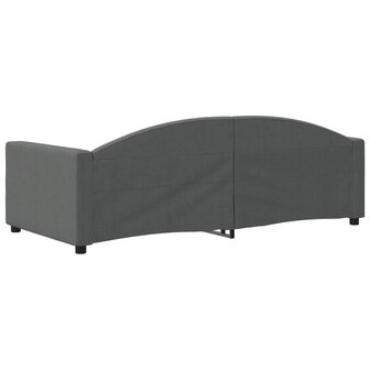 Slaapbank 90x190 cm stof donkergrijs 5