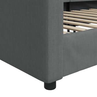 Slaapbank 90x190 cm stof donkergrijs 6