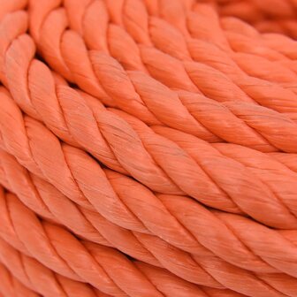 Werktouw 14 mm 25 m polypropeen oranje 4
