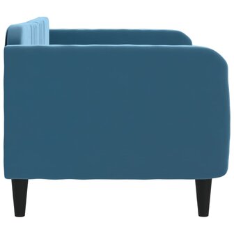 Slaapbank 80x200 cm fluweel blauw 4