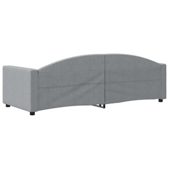 Slaapbank 80x200 cm stof lichtgrijs 5