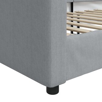 Slaapbank 80x200 cm stof lichtgrijs 6