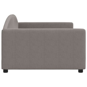 Slaapbank 100x200 cm stof taupe 4