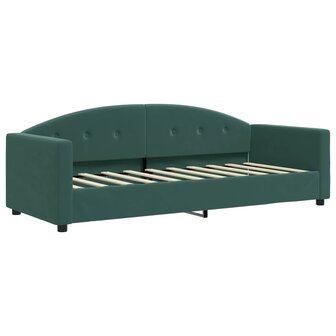 Slaapbank 80x200 cm fluweel donkergroen 2