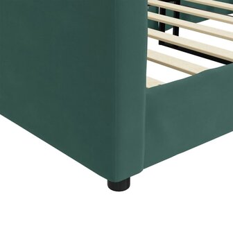 Slaapbank 80x200 cm fluweel donkergroen 6