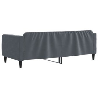 Slaapbank 90x200 cm fluweel donkergrijs 5
