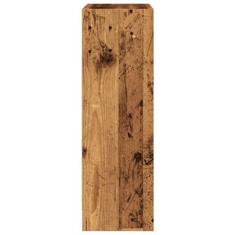 Boekenkast 60x24x76 cm bewerkt hout oud houtkleurig 5