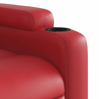 Sta-op-massagestoel verstelbaar kunstleer rood 11