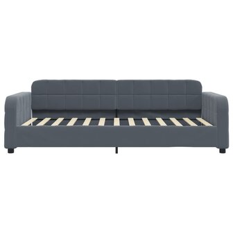 Slaapbank onderschuifbed en lades 90x200 cm fluweel donkergrijs 7