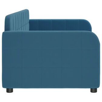 Slaapbank 80x200 cm fluweel blauw 4