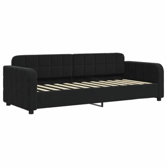 Slaapbank 80x200 cm fluweel zwart 2