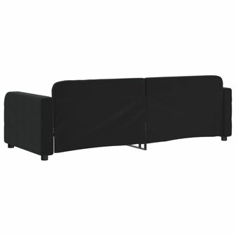 Slaapbank 80x200 cm fluweel zwart 5