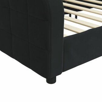 Slaapbank 80x200 cm fluweel zwart 6