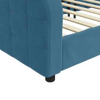 Slaapbank 90x200 cm fluweel blauw 6