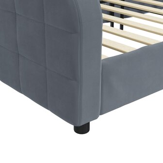 Slaapbank 90x200 cm fluweel donkergrijs 6