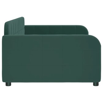 Slaapbank 90x200 cm fluweel donkergroen 4