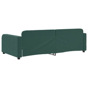 Slaapbank 90x200 cm fluweel donkergroen 5