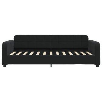 Slaapbank 90x200 cm fluweel zwart 3
