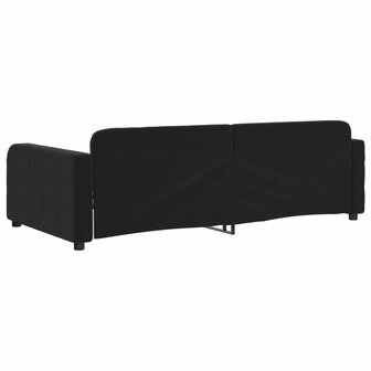 Slaapbank 90x200 cm fluweel zwart 5