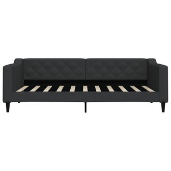 Slaapbank 90x190 cm stof zwart 3