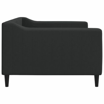 Slaapbank 90x190 cm stof zwart 4
